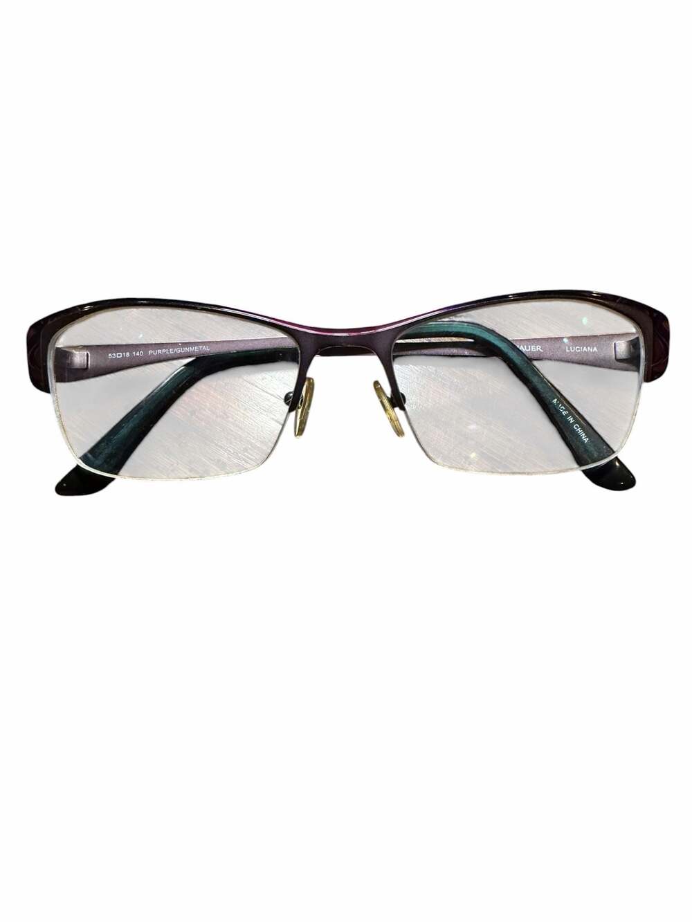 Wittnauer Luciana Purple/Gunmetal Eyeglasses 53-18-140